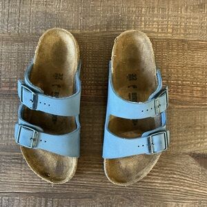 Birkenstock Kids Double Strap Blue Sandals